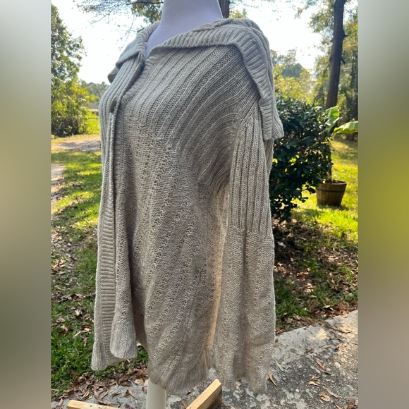 Kim Rogers XL Cozy Cream Button-Up Women's Cardigan Sweater - Picture 3 of 7